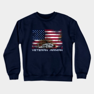 USAF VETERAN AIRMAN Crewneck Sweatshirt